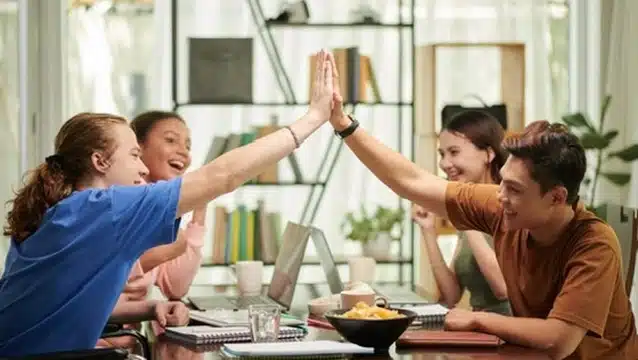 Young people meeting to discuss how to reclaim your identity after your parents divorce
