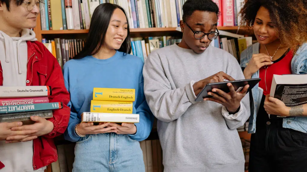 Young people juggling school and parents separating