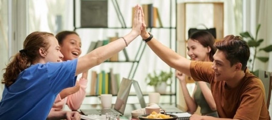 Young people meeting to discuss how to reclaim your identity after your parents divorce